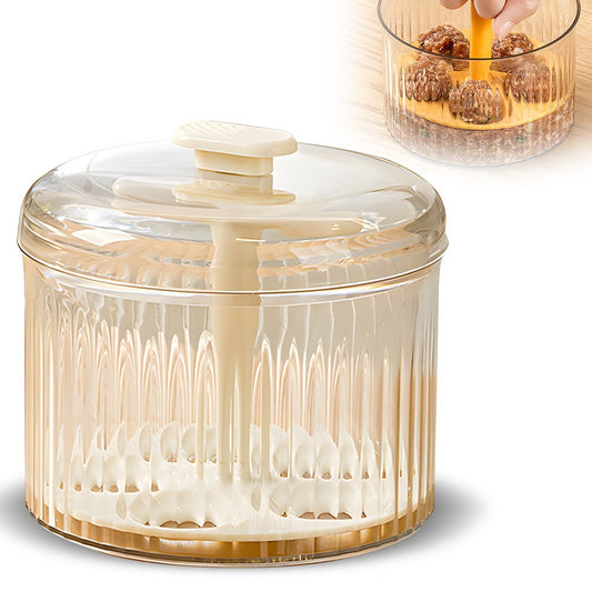 Translucent 5-Ball Meatball Maker & Freezer Storage - DIY Manual Kitchen Tool