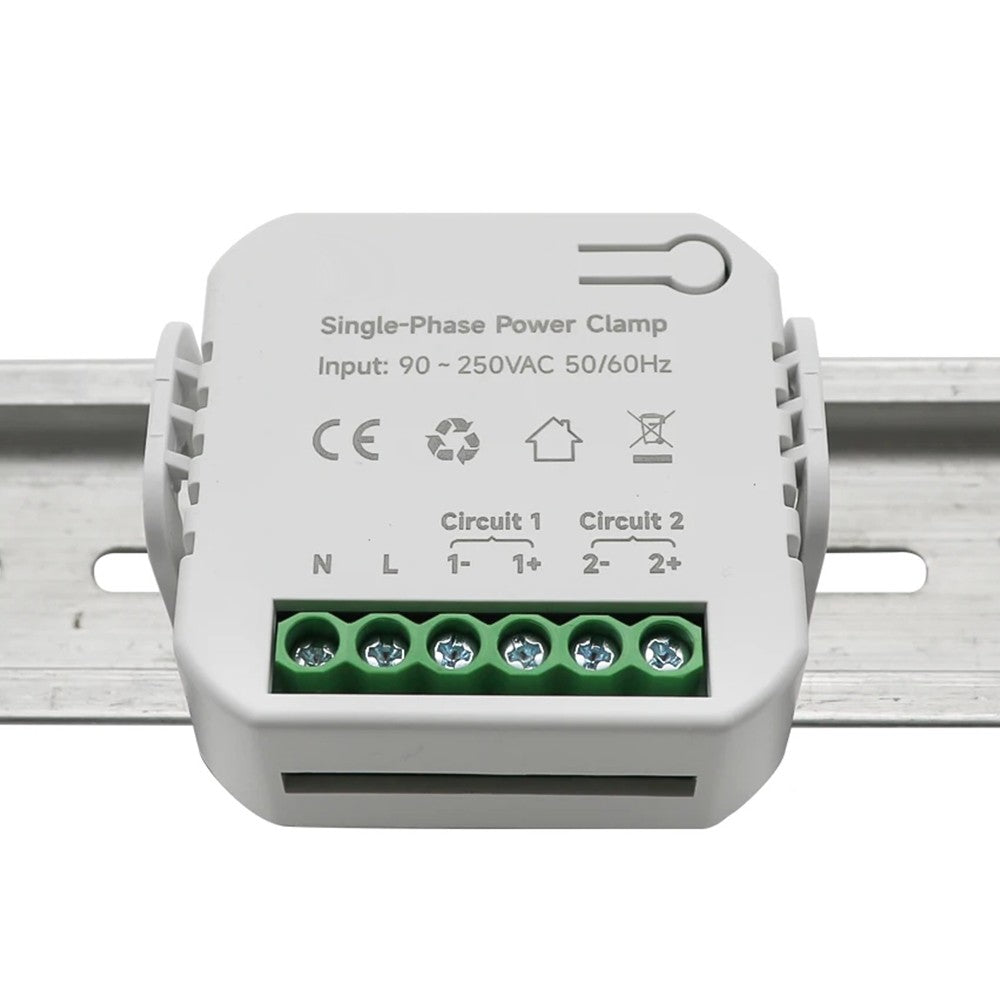 Smart 80A Wi-Fi Energy Monitor with Dual 80A CT Clamps, Real-time App & Voice Control for KWh Power Tracking