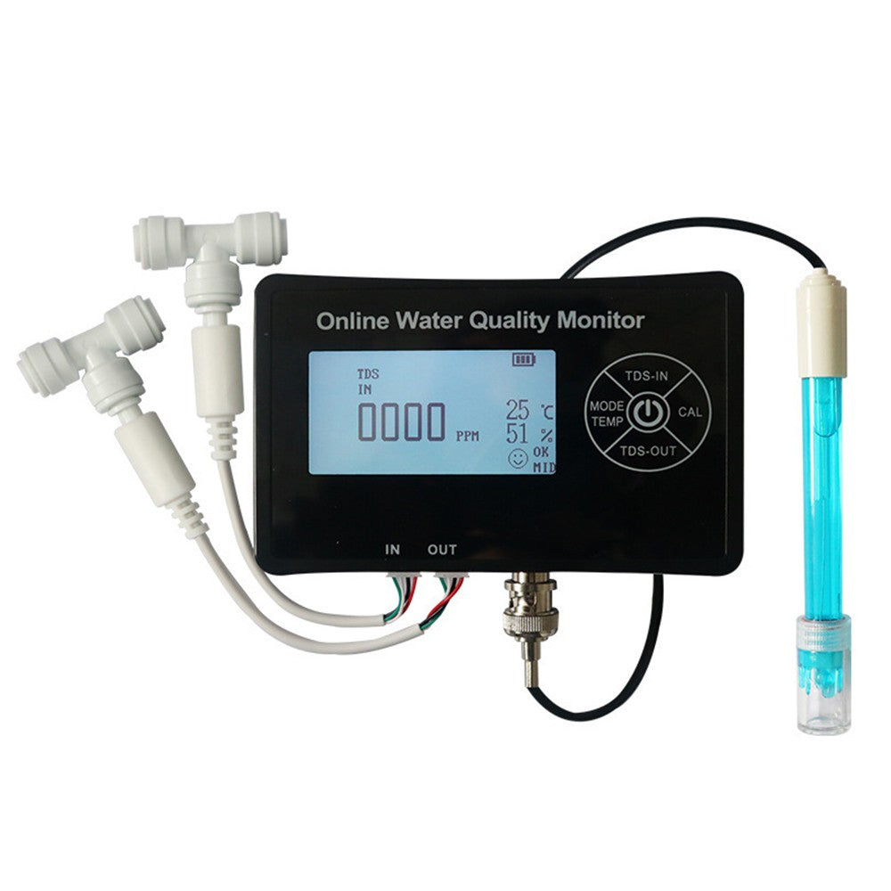 5-in-1 Digital PH Meter for Water - Easy Calibration, EC/TDS/PH/Temperature/Humidity Tester with Sensors & Storage Box for Drinking Water, Pool, Aquarium