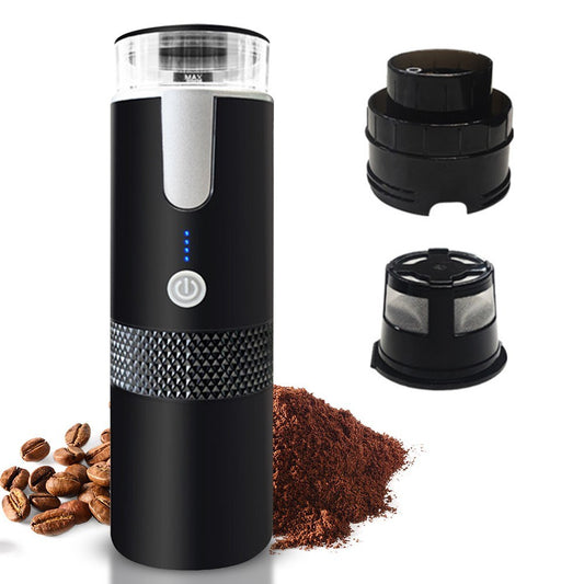 Portable Electric Espresso Maker - 6oz Single Serve, Rechargeable, Automatic Brew for Travel & Office