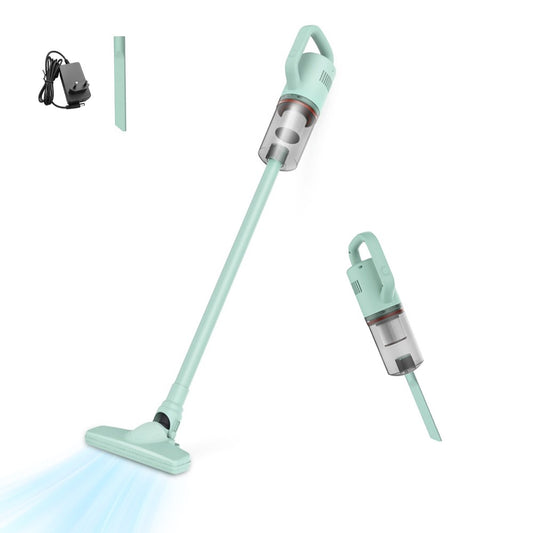 Rechargeable Cordless Stick Vacuum Cleaner, 8000Pa Handheld, 2 Gear Adjustable with Retractable Stick, Flat Nozzle, 1.2L Removable Dust Bucket