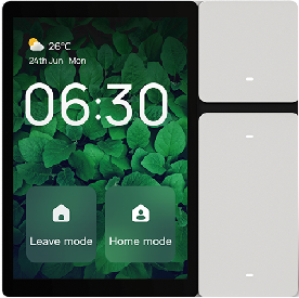 3.5 Inch Touchscreen Smart Home Control Panel with 3-Gang Relay, Voice Assistant, IR, and All-in-One App Compatibility
