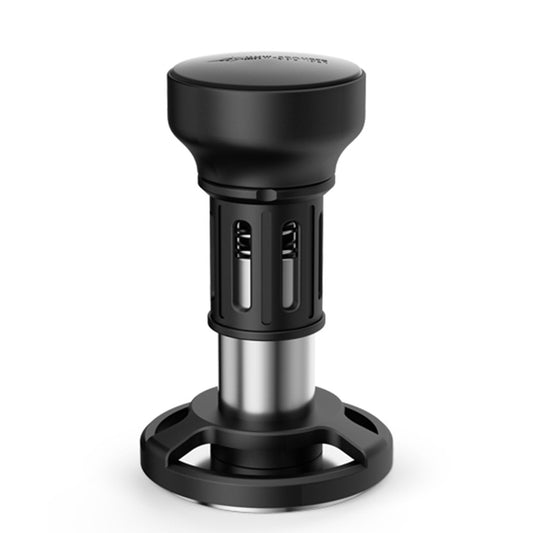 MHW-3BOMBER Ripple Base Espresso Tamper with 4-Spring System, Adjustable Depth, Sound Feedback, Auto Reset, 304 Stainless Steel Base, Ergonomic Handle