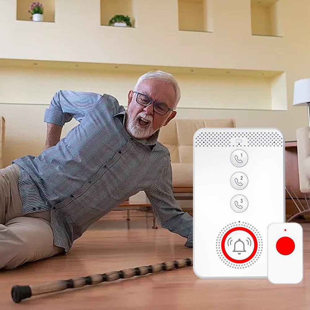 Elderly SOS Emergency Wireless Pager System with Portable Alert Button