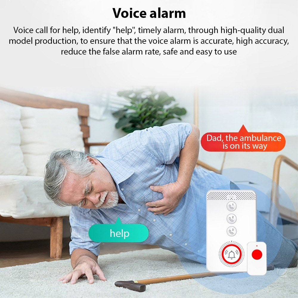 Elderly SOS Emergency Wireless Pager System with Portable Alert Button
