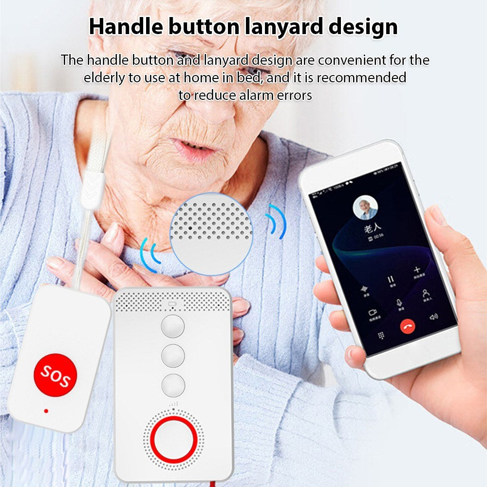 Elderly SOS Emergency Wireless Pager System with Portable Alert Button