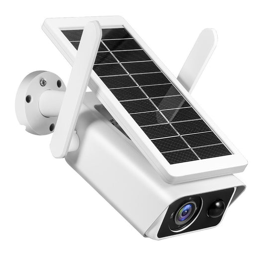 4MP Wireless Solar Security Camera with Rechargeable Battery, Night Vision, PIR Motion Detection, 2-Way Audio, IP66 Waterproof