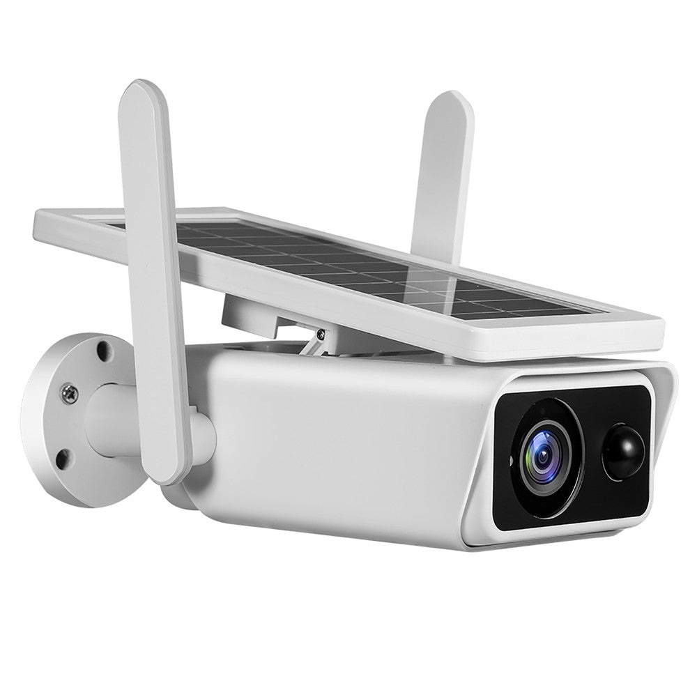 4MP Wireless Solar Security Camera with Rechargeable Battery, Night Vision, PIR Motion Detection, 2-Way Audio, IP66 Waterproof