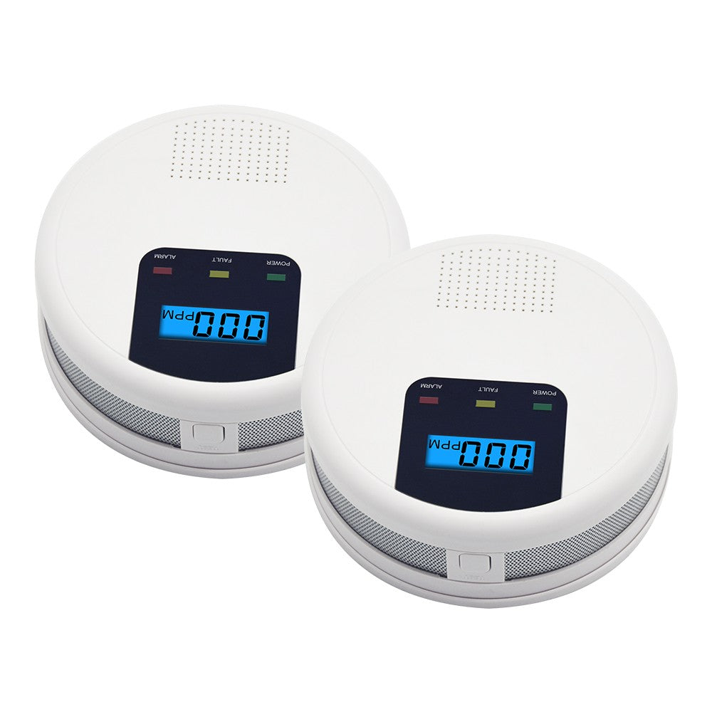 Battery-Powered Carbon Monoxide Detector with LCD Screen, Sound & Light Alarm for Home, Kitchen, Restaurant, Hotel, Office