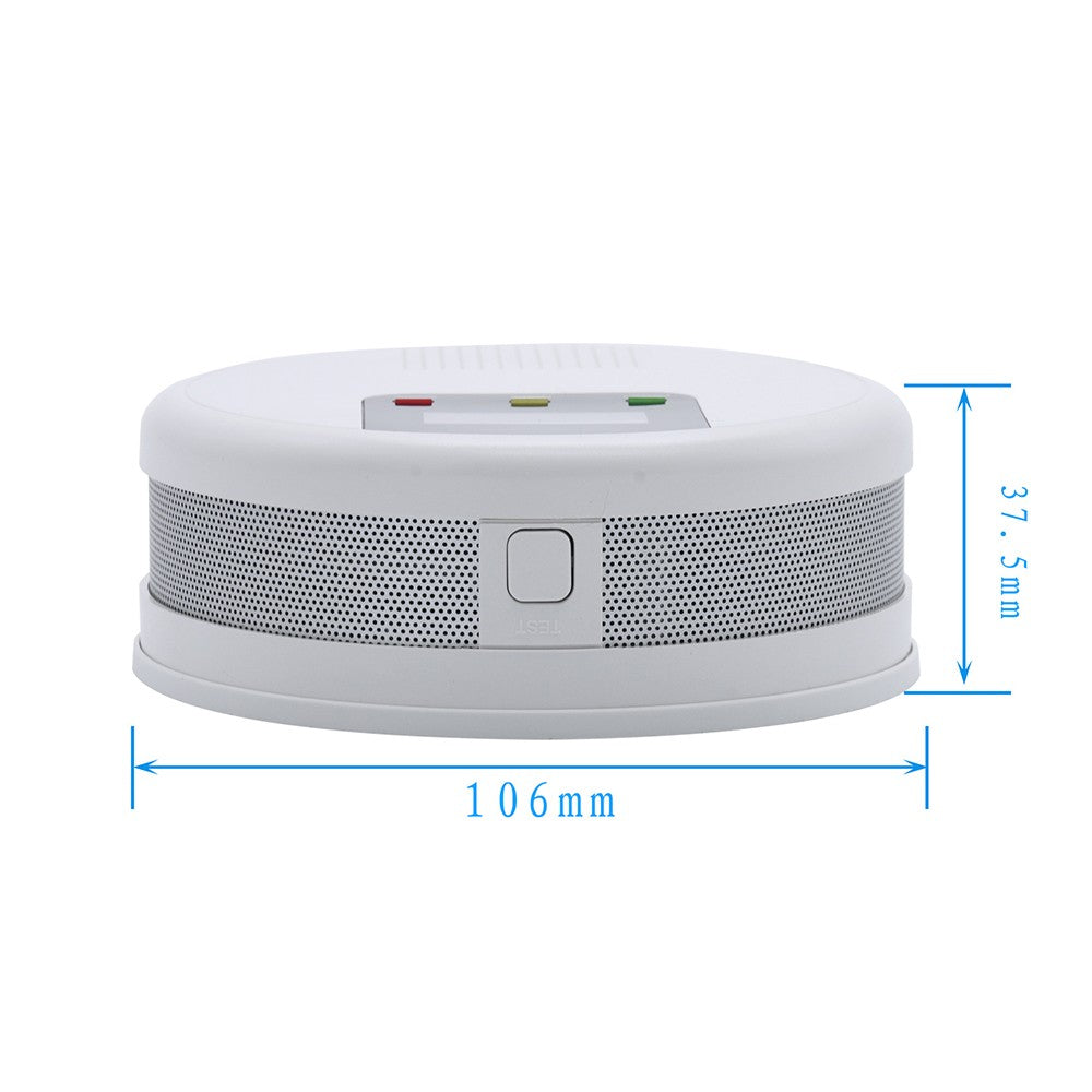 Battery-Powered Carbon Monoxide Detector with LCD Screen, Sound & Light Alarm for Home, Kitchen, Restaurant, Hotel, Office