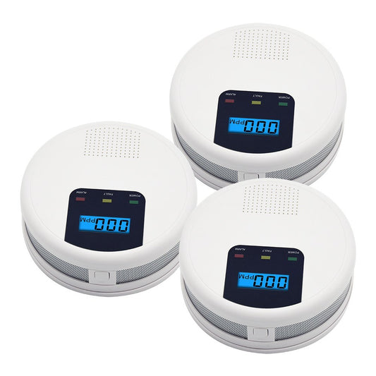 Battery-Powered Carbon Monoxide Detector with LCD Screen, Sound & Light Alarm for Home, Kitchen, Restaurant, Hotel, Office