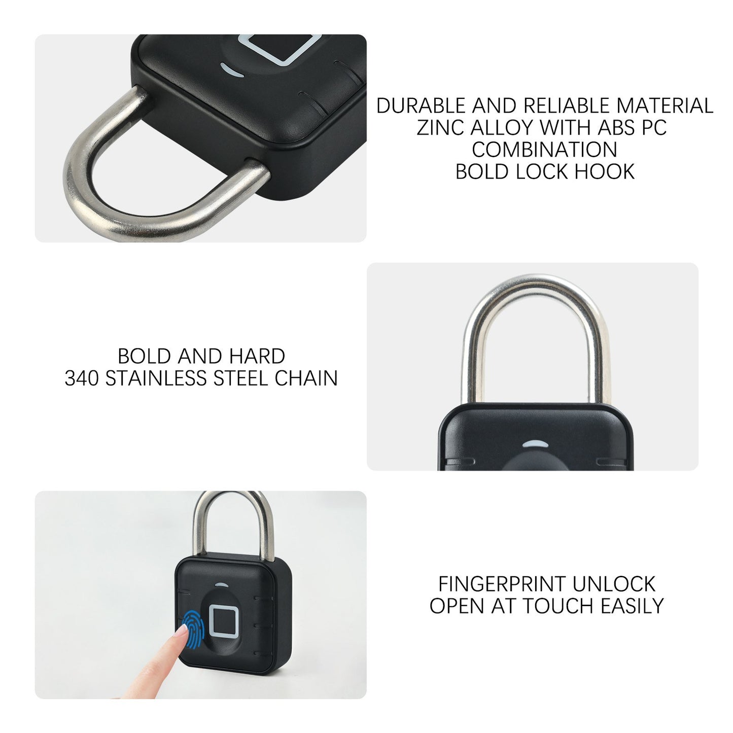 Smart Waterproof Combination Lock with Tuya App - Rust-resistant, Fast Unlock for Gym, Bike, Luggage, Door