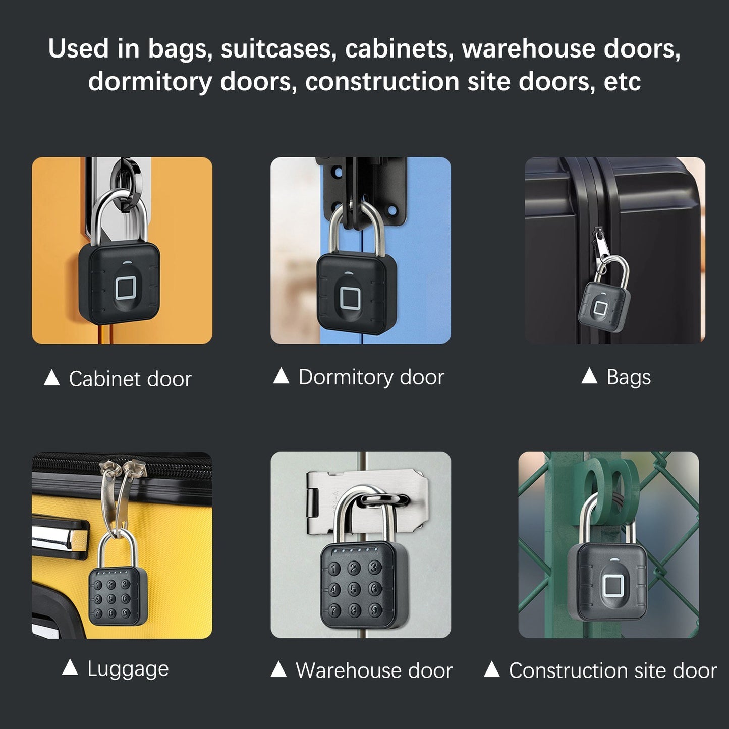 Smart Waterproof Combination Lock with Tuya App - Rust-resistant, Fast Unlock for Gym, Bike, Luggage, Door