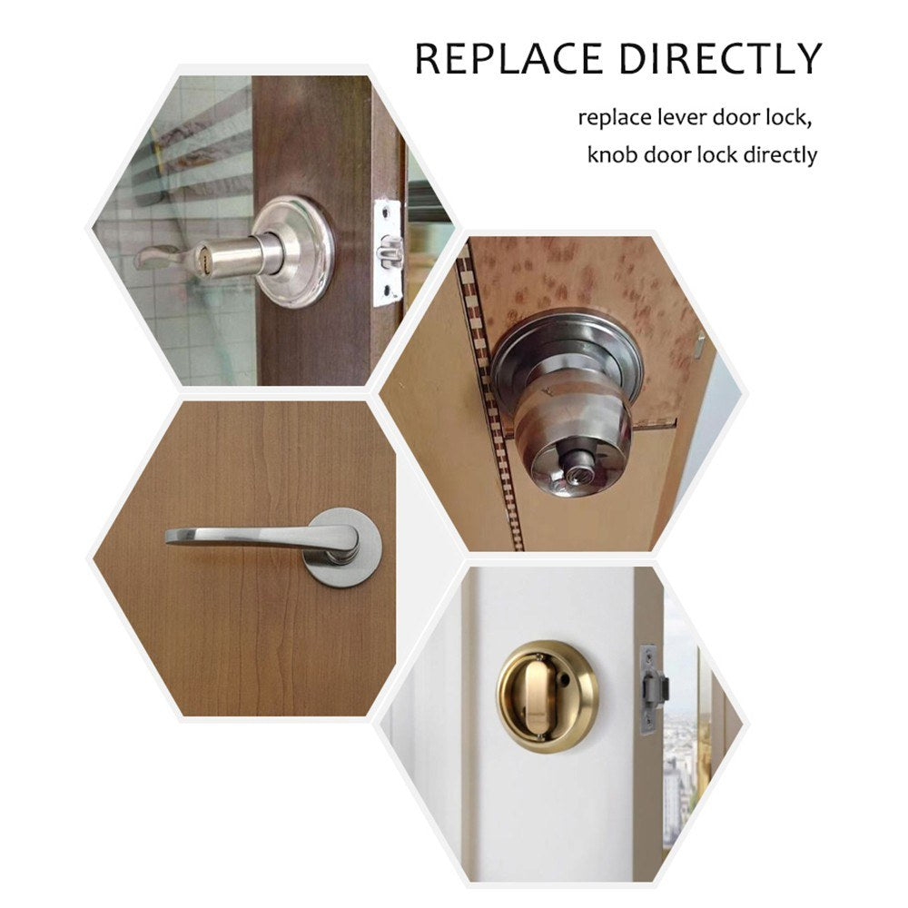 Wafu 4-in-1 Keyless Smart Lock: Biometric & Password Entry with Tuya App & BT Remote for 35-55mm Doors