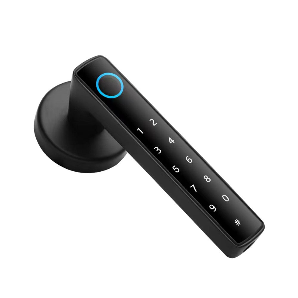 Wafu 4-in-1 Keyless Smart Lock: Biometric & Password Entry with Tuya App & BT Remote for 35-55mm Doors