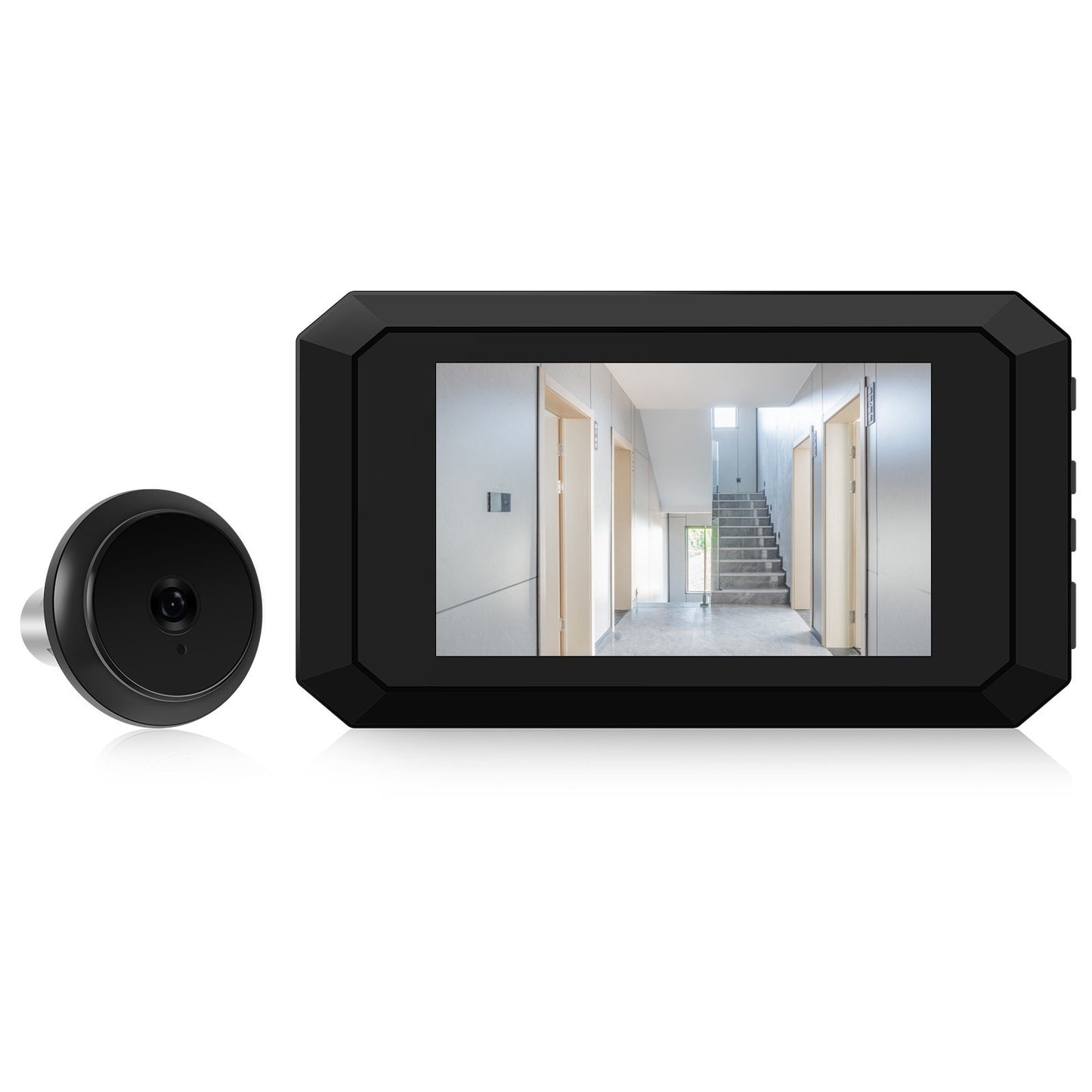 2MP 3.5-inch LCD Digital Peephole Camera for Apartment Doors, 1080P Monitor with Built-in 1400mAh Battery, Type-C Rechargeable