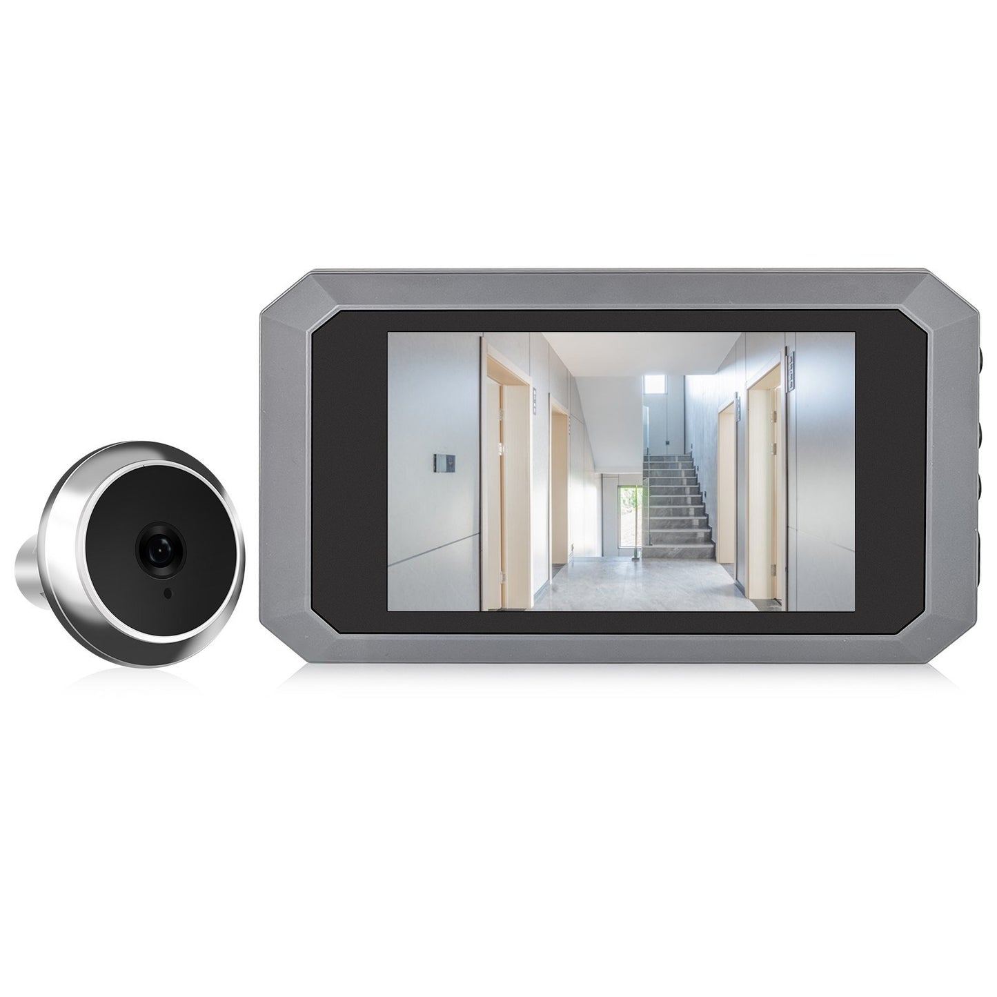 2MP 3.5-inch LCD Digital Peephole Camera for Apartment Doors, 1080P Monitor with Built-in 1400mAh Battery, Type-C Rechargeable
