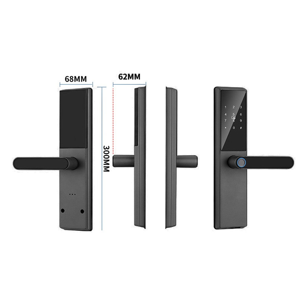 Smart Door Lock - WAFU Keyless Entry with Biometric, Tuya App, Cards & Keys, Remote Control for Office/Home (40-120mm)