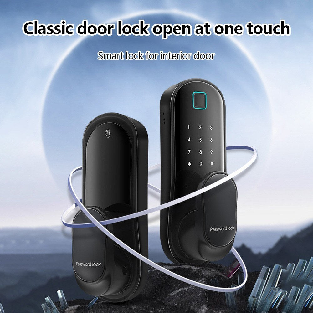 WiFi Smart Door Lock with Biometric, Keyless Entry, App Control, 2 Cards, 2 Keys for Office/Home