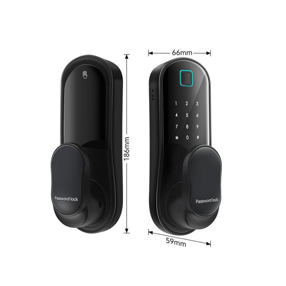 WiFi Smart Door Lock with Biometric, Keyless Entry, App Control, 2 Cards, 2 Keys for Office/Home