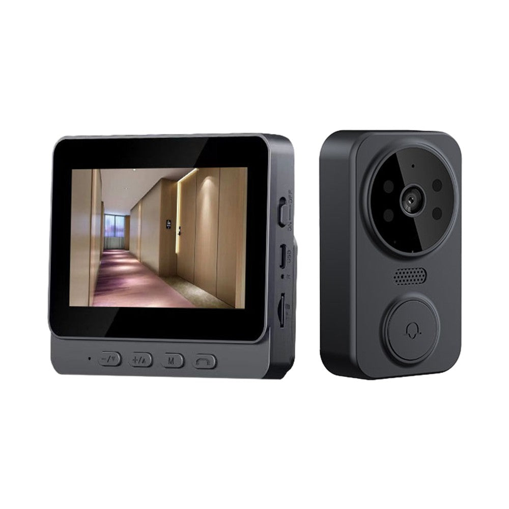 4.3 IPS Wireless Video Doorbell with Two-Way Intercom & HD Monitoring for Home