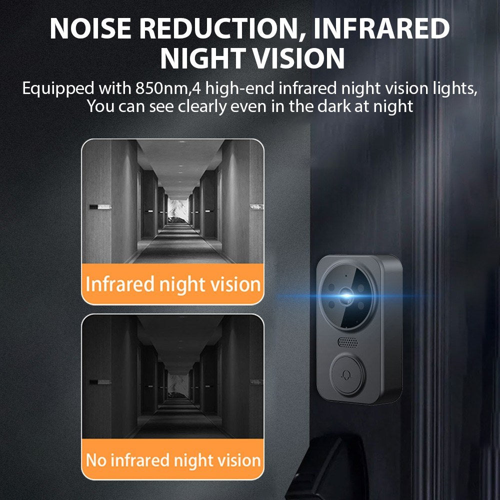 4.3 IPS Wireless Video Doorbell with Two-Way Intercom & HD Monitoring for Home