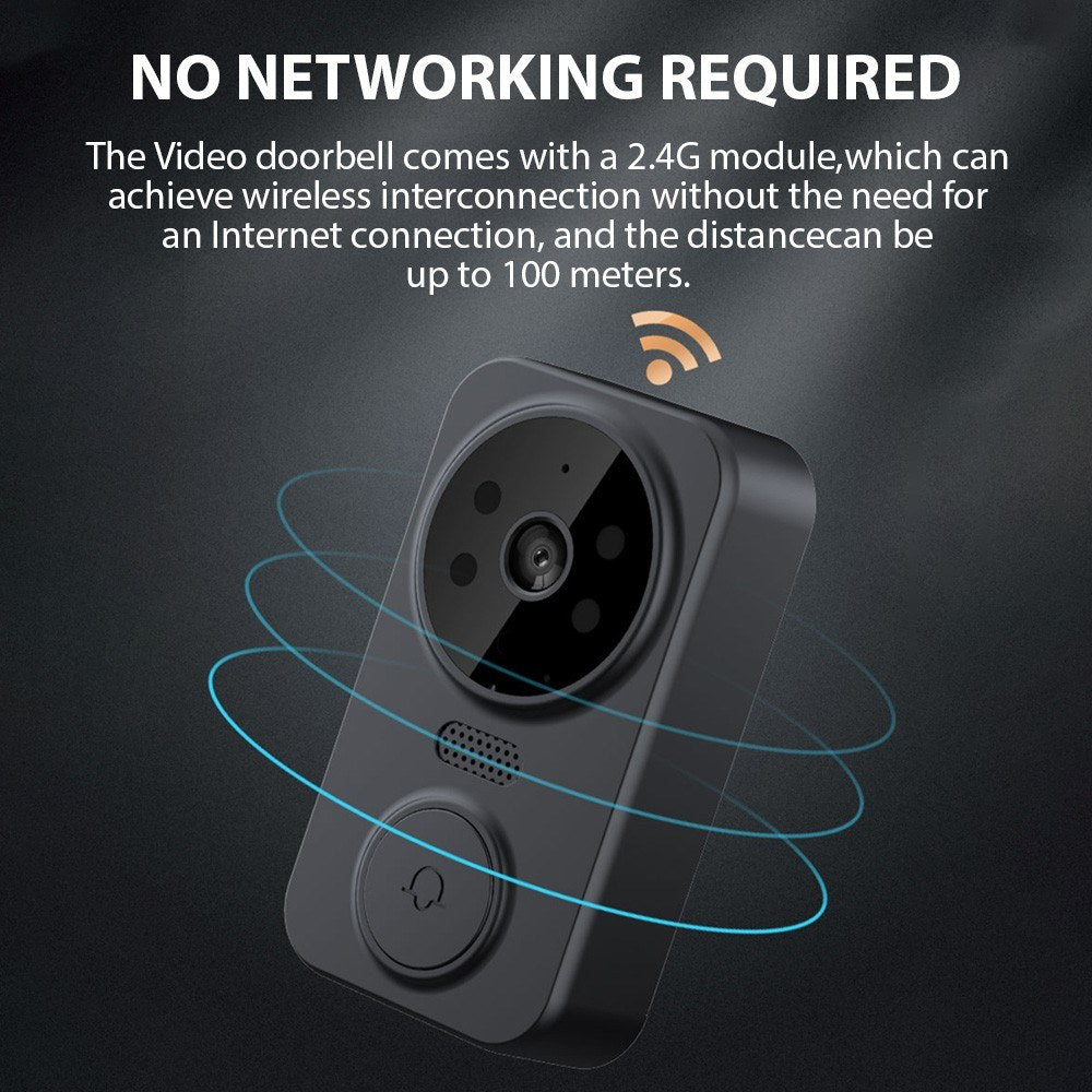 4.3 IPS Wireless Video Doorbell with Two-Way Intercom & HD Monitoring for Home