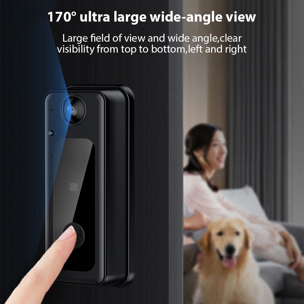 Smart 4.3-Inch Wireless Video Doorbell with HD Intercom & Monitoring
