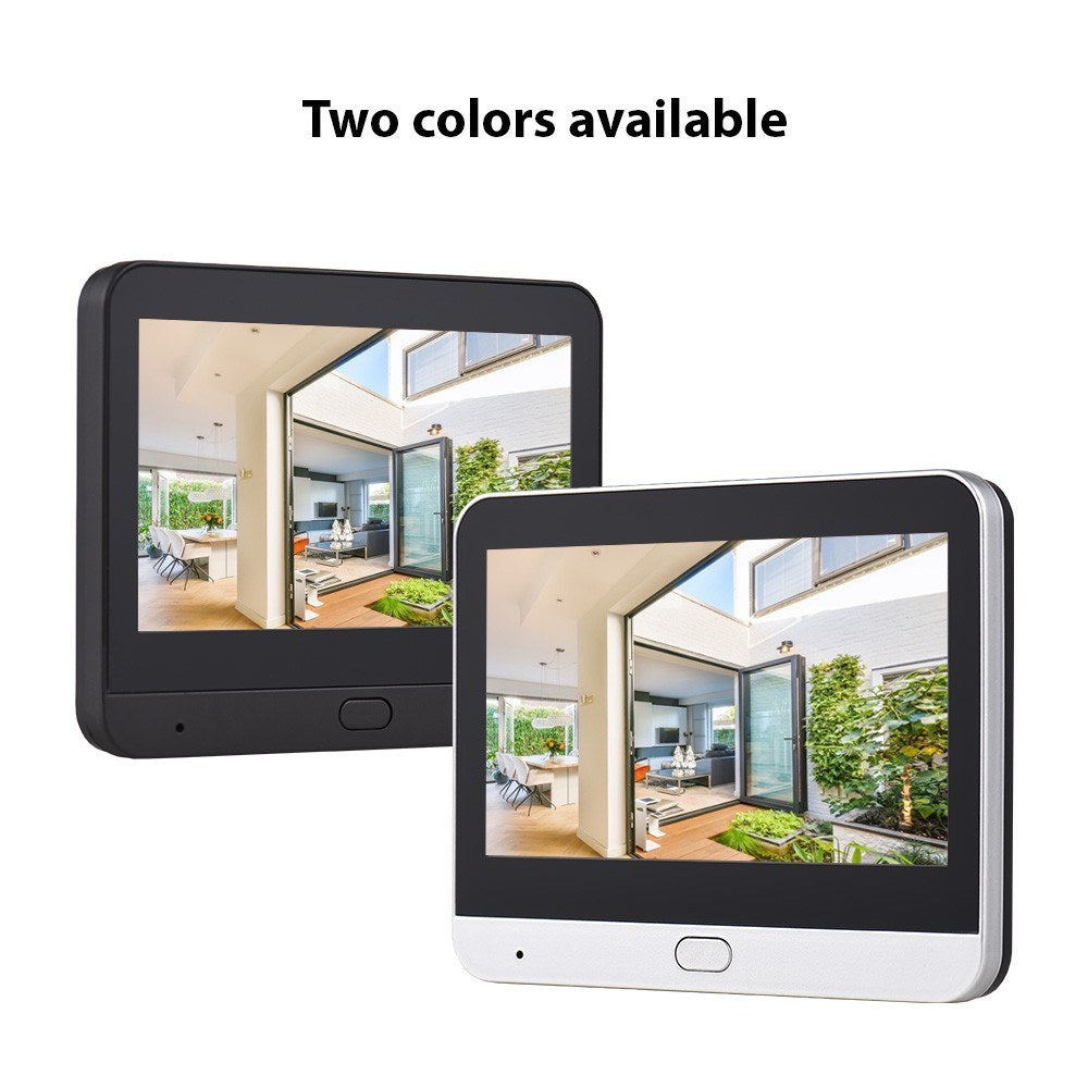 1080P WiFi Video Doorbell with 4.3” Display, Night Vision, Motion Detection & Tuya Smart App for Apartments