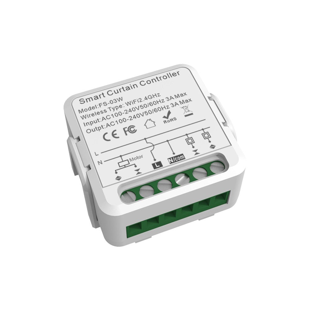 WiFi Smart Curtain Controller with Tuya App & Voice Control for Home, Office, Hotel & Apartment – Supports Device Sharing & Smart Timing