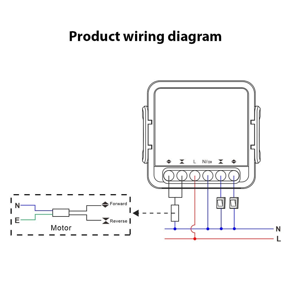 WiFi Smart Curtain Controller with Tuya App & Voice Control for Home, Office, Hotel & Apartment – Supports Device Sharing & Smart Timing