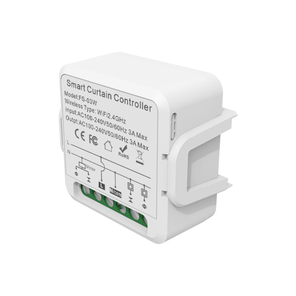 WiFi Smart Curtain Controller with Tuya App & Voice Control for Home, Office, Hotel & Apartment – Supports Device Sharing & Smart Timing