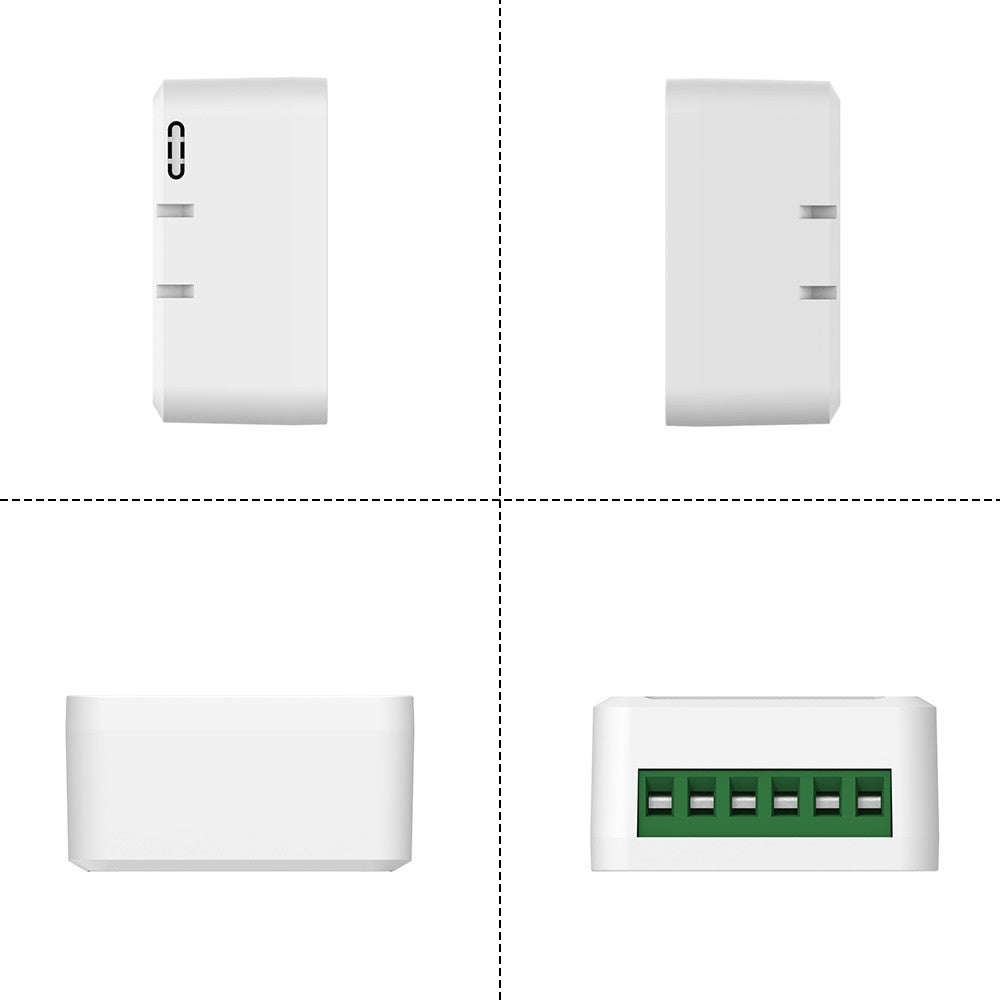 4 Pack 16A WiFi Smart Switch Relay Module - Dual Control, Voice & App Controlled, Tuya Compatible with Countdown & Group Features