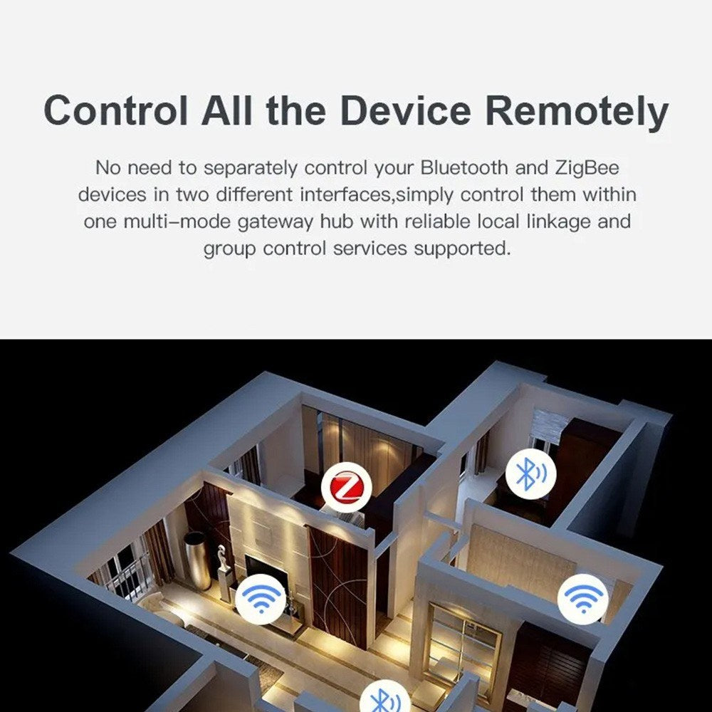 Portable USB Smart Home Gateway: Zigbee/Tuya APP Remote Control with LED, Voice Control, Home Assistant Integration