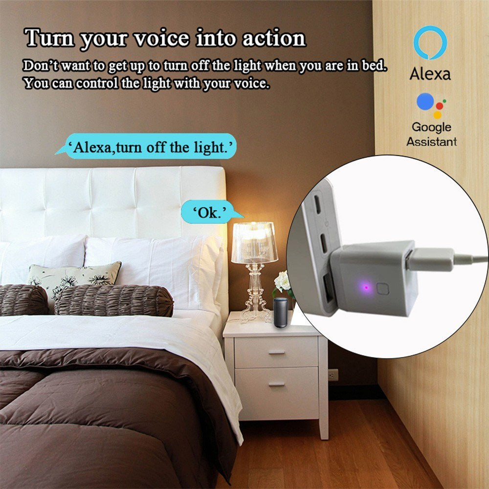 Portable USB Smart Home Gateway: Zigbee/Tuya APP Remote Control with LED, Voice Control, Home Assistant Integration