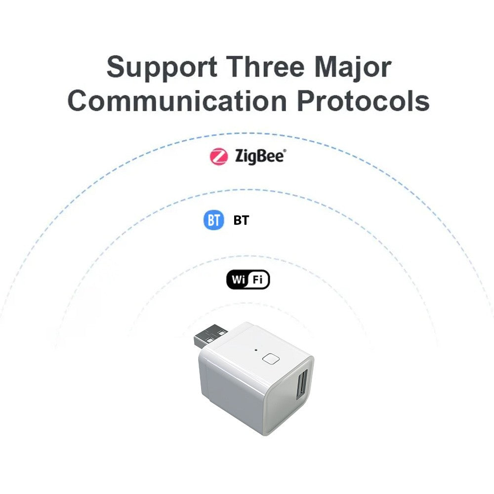 Portable USB Smart Home Gateway: Zigbee/Tuya APP Remote Control with LED, Voice Control, Home Assistant Integration