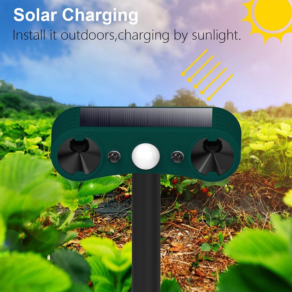 Motion Sensor Solar Animal Repellent for Home, Villa, Farm & Yard