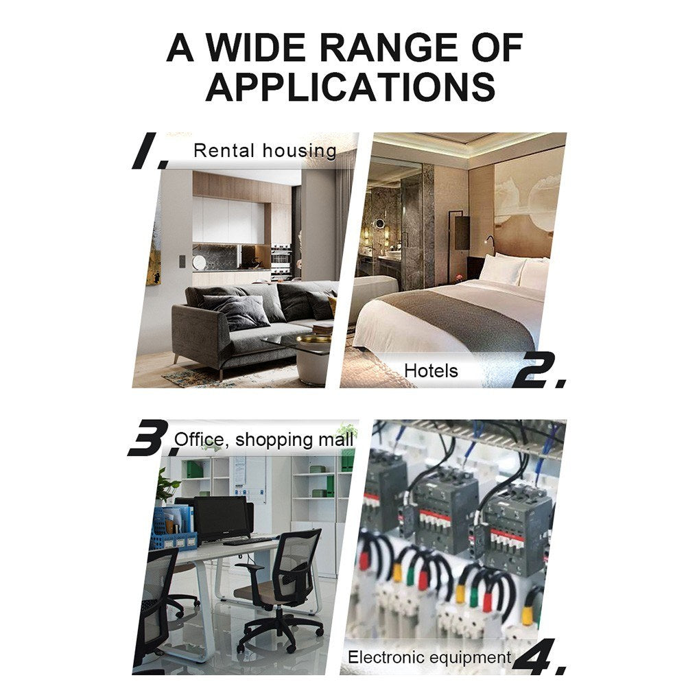 Smart WiFi Socket 16A with LCD Display, Overload Protection & Automatic Reset, Digital Wattmeter & Power Meter, AC 140-300V Voltage & Current Protector for Home Use