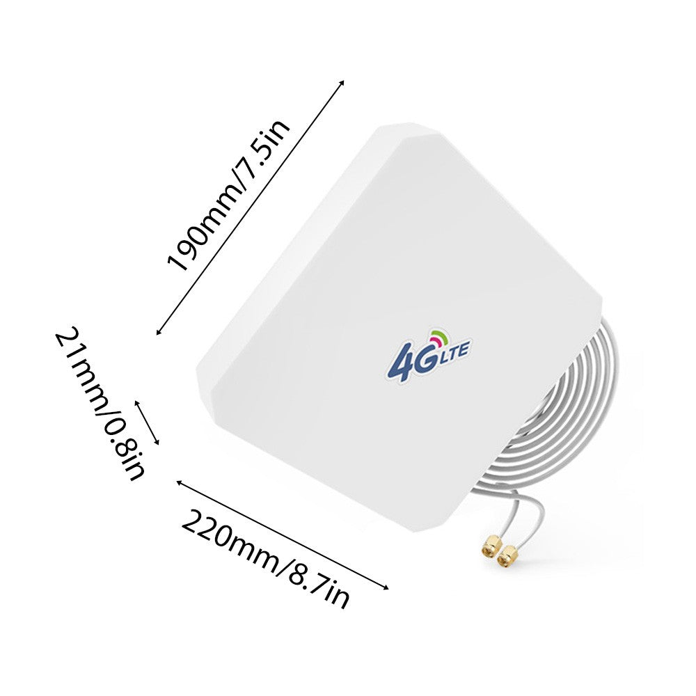 TS9 Dual Line 4G LTE WiFi Signal Extender Booster for Home - 35dB High Gain Indoor Mobile Broadband Antenna