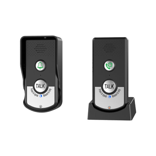 Smart Wireless Doorbell Intercom, Rechargeable & Waterproof, 1000m Range, Real-Time Two-Way Communication, Adjustable Volume for Home & Office