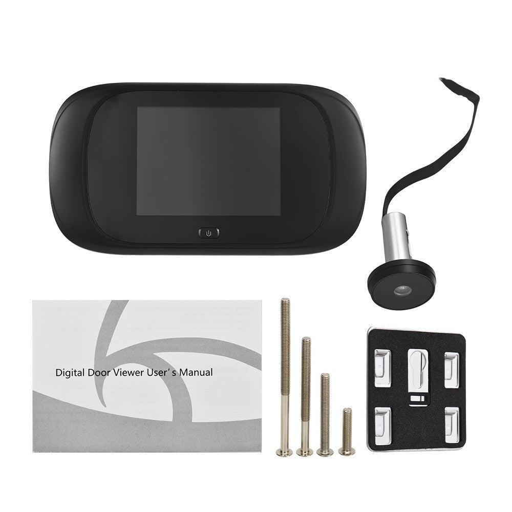 Wireless Doorbell Camera 2.8 Color Display Peephole 90° Wide Angle Viewer for Home Security