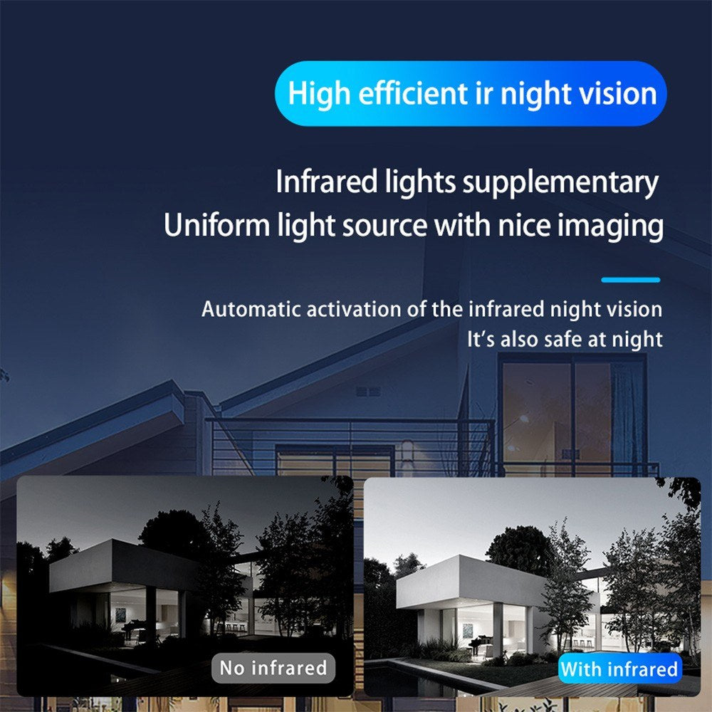 Wireless Smart Video Doorbell Camera with Motion Detection, Rechargeable, HD Night Vision, Two-Way Audio for Home and Office