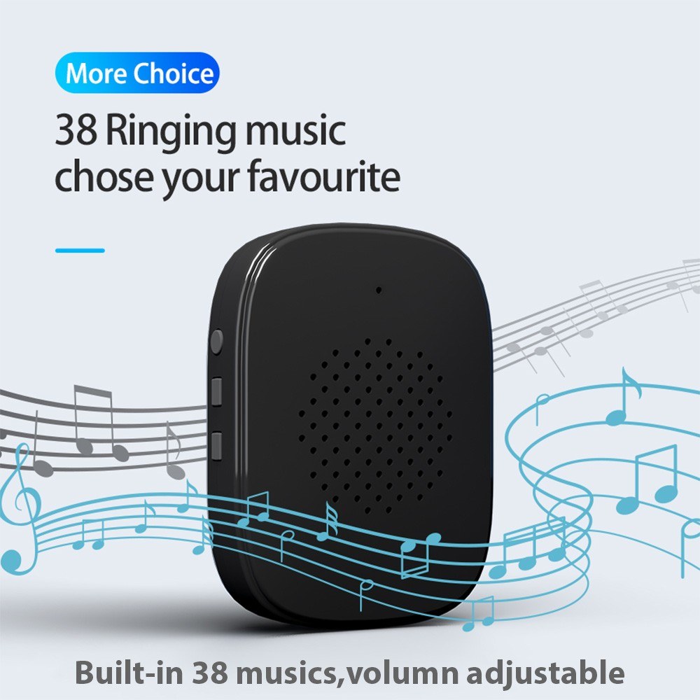 Wireless Smart Video Doorbell Camera with Motion Detection, Rechargeable, HD Night Vision, Two-Way Audio for Home and Office