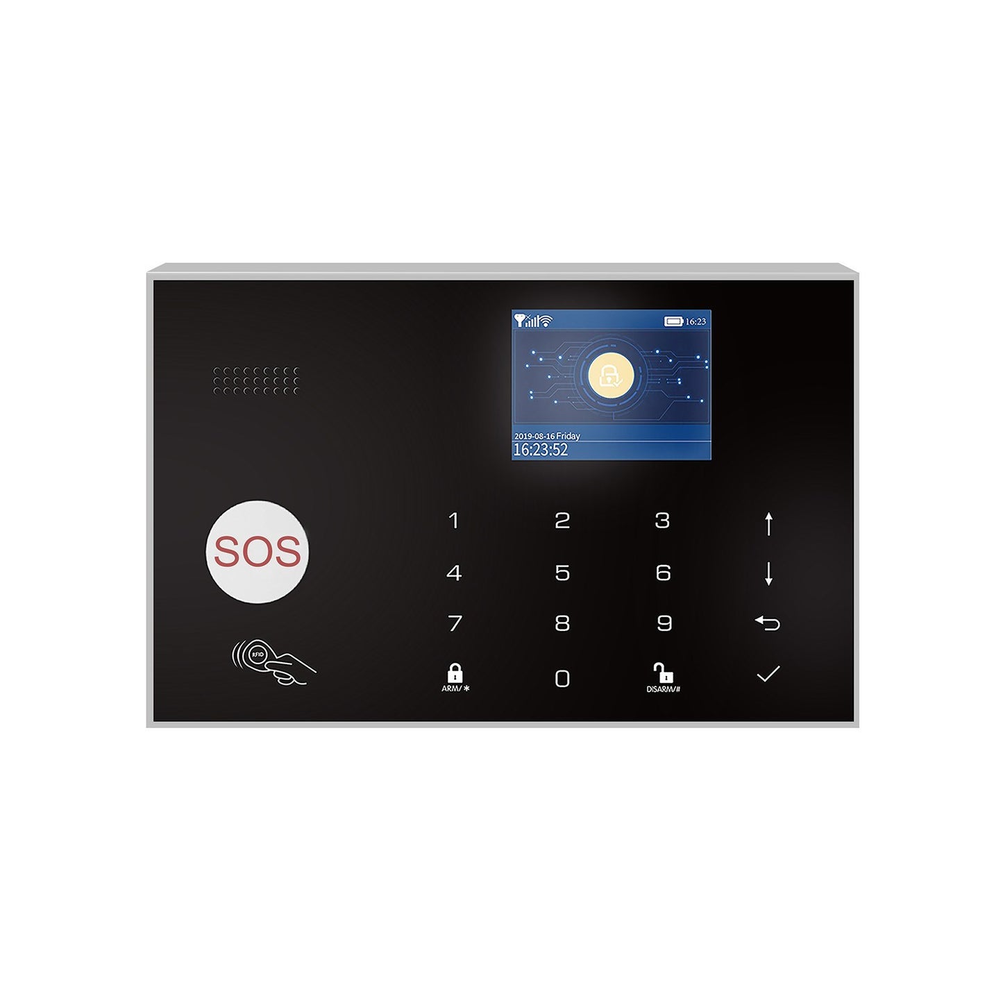 Wireless Home Alarm System 2G/WiFi, 2.4 Touch Screen, Remote Control SOS, Anti-theft, Easy Setup, DIY GSM for Home Security