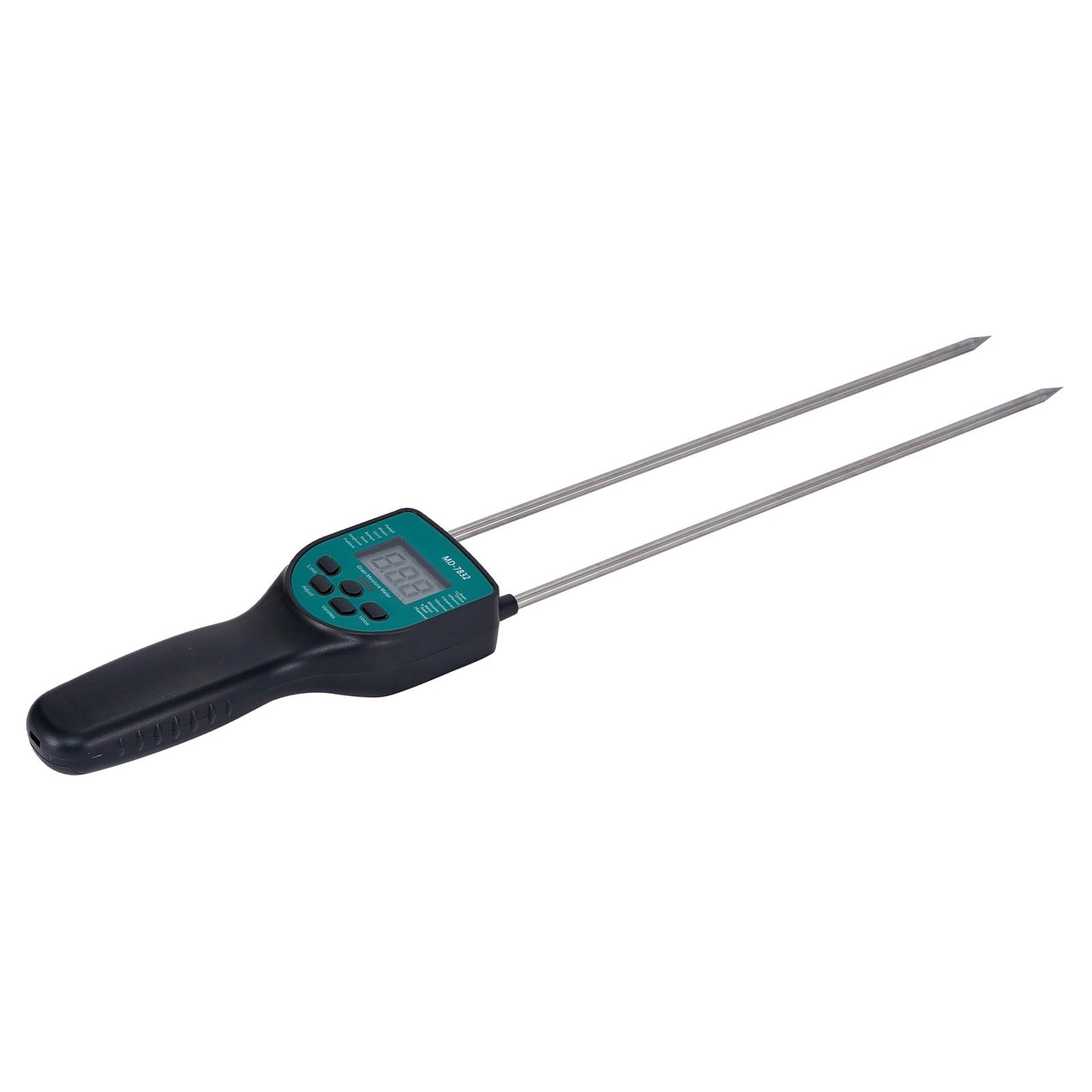 Dual-Rod Hay Bale Moisture Meter with LCD Display for Paddy, Wheat, Corn, Barley, Rice