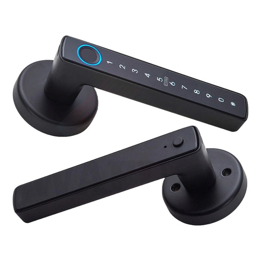 Wafu Smart Keyless Door Lock with BLE Gateway: 5-in-1 Fingerprint, Password, Card, Key, App Control for Office & Home