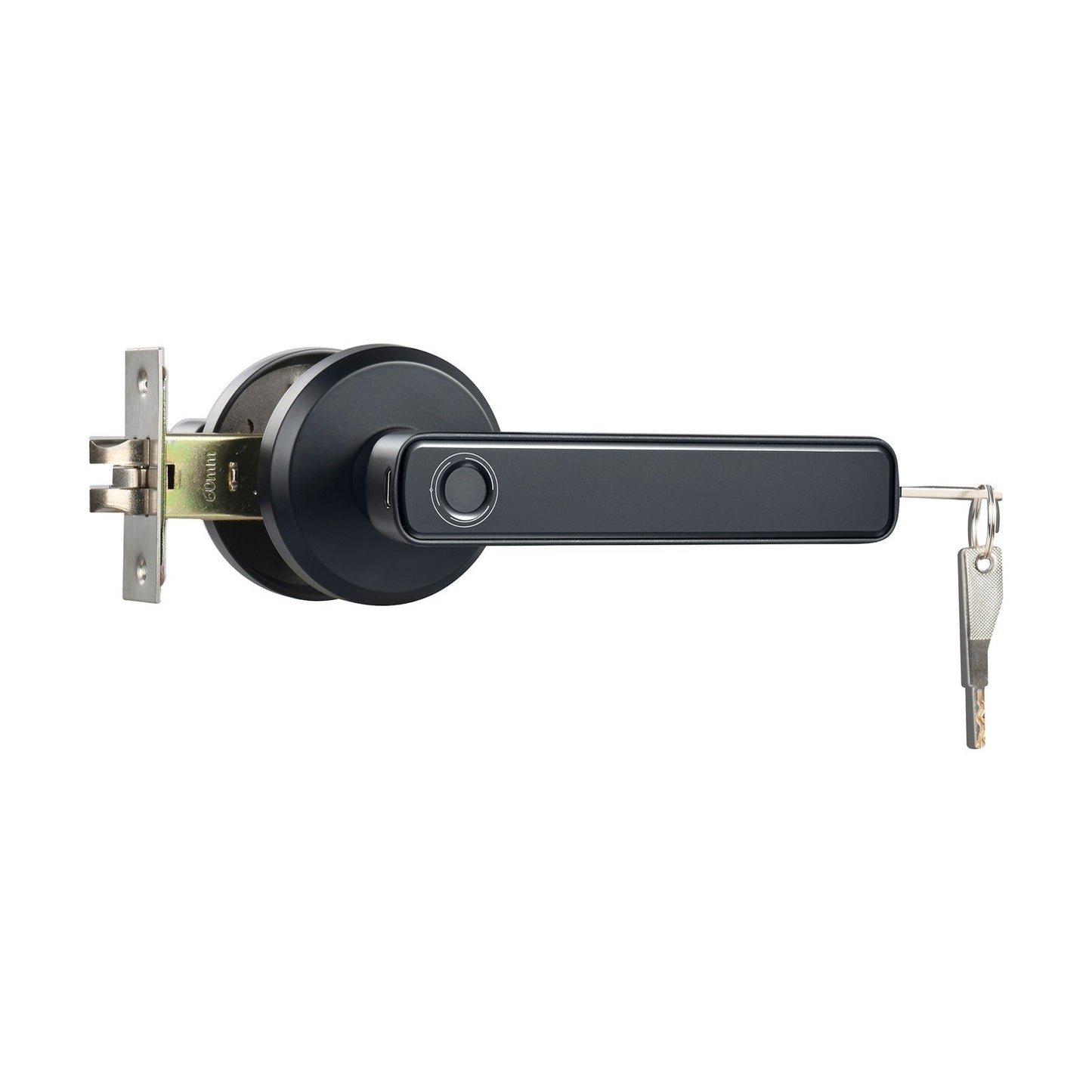Smart Fingerprint Biometric Keyless Door Lock with USB-C Charging & Emergency Unlock for Office/Home