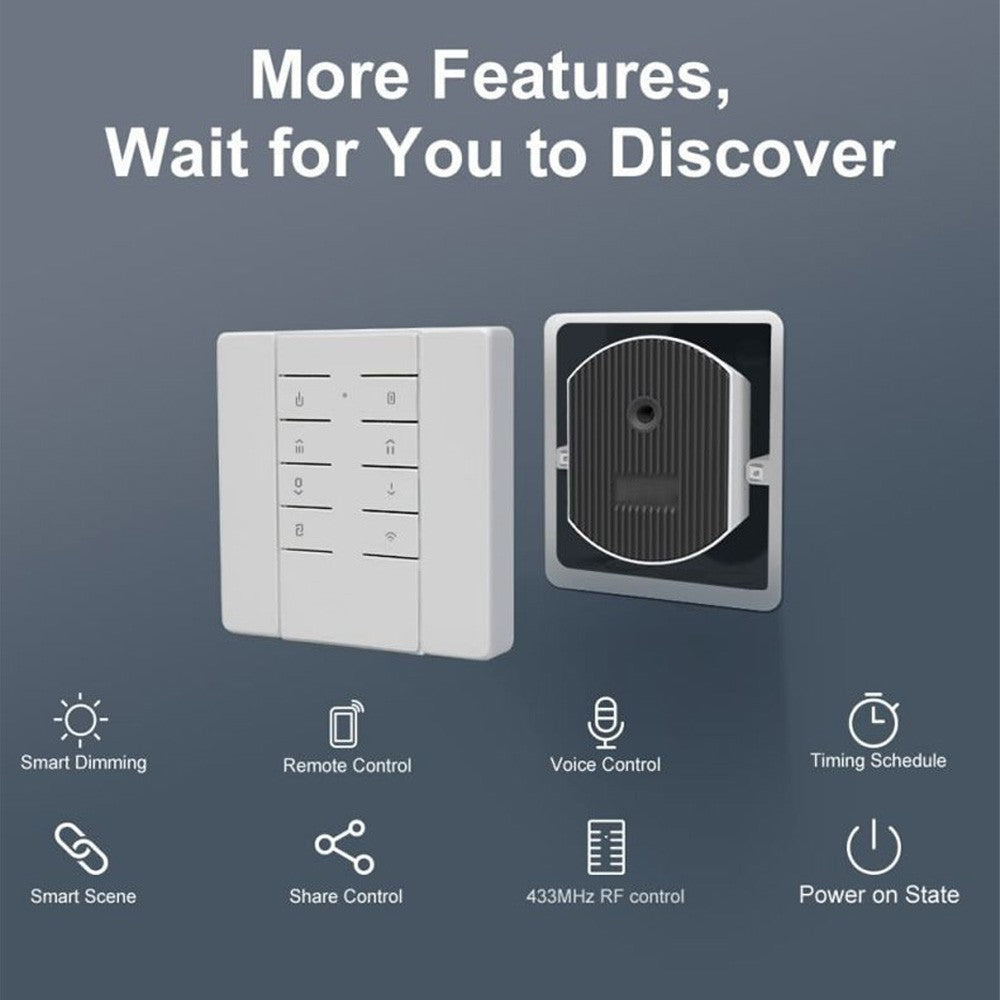 Smart Dimmer Switch with RM433R2 Remote, Adjustable Brightness, Sunrise/Sunset Mode, Timing, Alexa Compatible