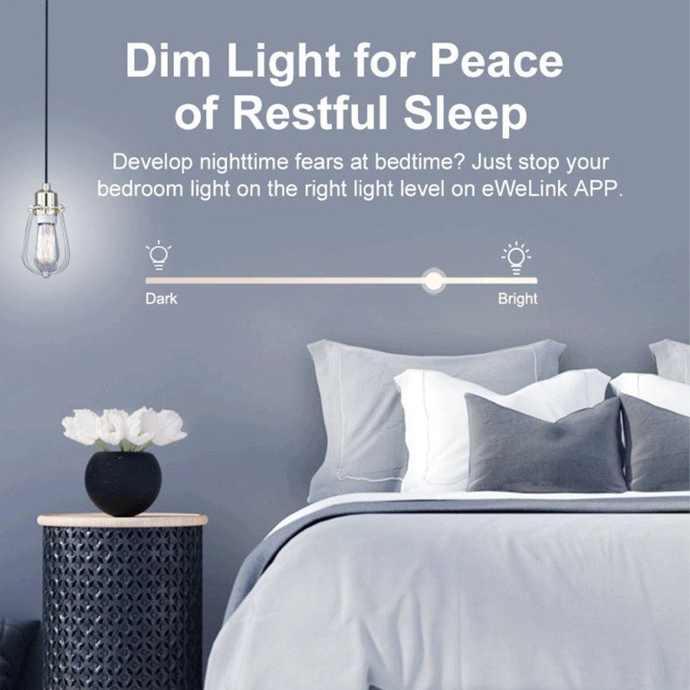 Smart Dimmer Switch with RM433R2 Remote, Adjustable Brightness, Sunrise/Sunset Mode, Timing, Alexa Compatible