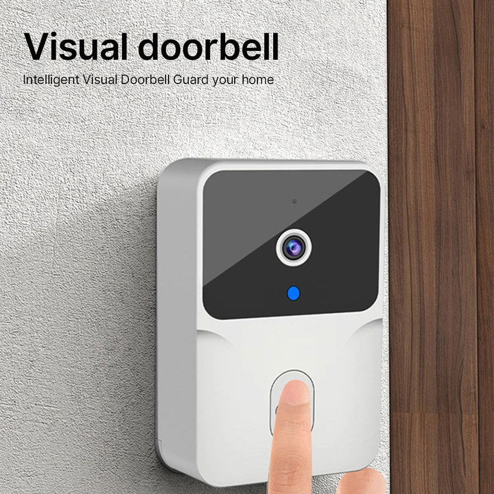 Wireless Video Doorbell Camera with 4.3 IPS Screen, HD Night Vision, Two-Way Audio, No Subscription, No-Drill Mount, Rechargeable, Smart Chime for Home